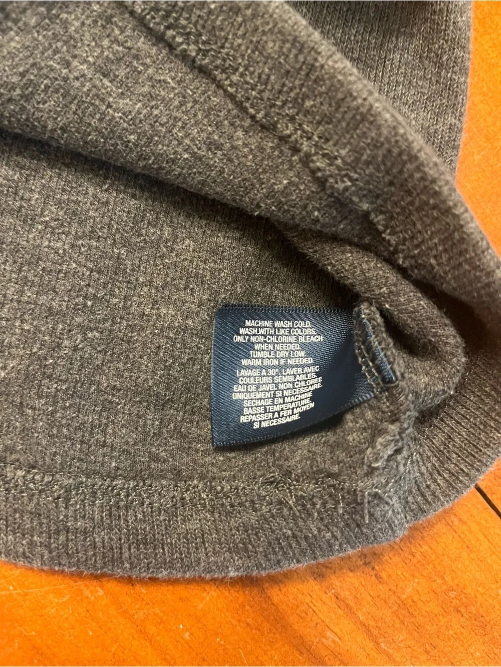 Ralph Lauren Dark Gray Half-Zip Sweater with Green Pony